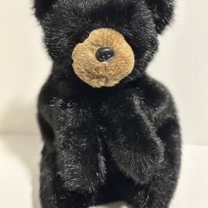 Heritage Black Plush Bear with Brown Muzzle